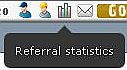 Referral statistics icon